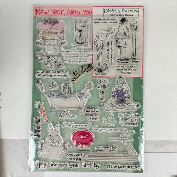 Acid Drops & What Nots Clear Stamp Set - New Year New You - Inspiring Ideas - Picture 1 of 4